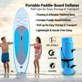 thumbnail image 5 of SereneLife Inflatable Stand Up Paddle Board - Wide Stable Design, Non-Slip Deck for Adults & Youth with Premium Paddle Board Accessories: Carry Bag, Dual Action Pump, Paddle, Ankle Leash - 10', 5 of 9