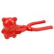 thumbnail image 3 of Clip para Bolas Nieve en Forma Oso Juguete Lucha Invierno () Rojo, 3 of 7