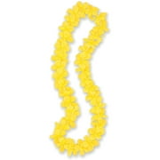 Luau Party Flower Lei, 40 in, Yellow, 1ct