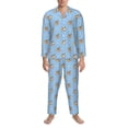 thumbnail image 3 of Sikiie Corgi Dog Mens Pajama Set, Soft Warm Long Sleeve Sleepwear, Cozy Button-Down Pjs for Men-, 3 of 7