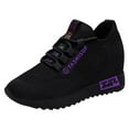 thumbnail image 5 of Mepaouo Wedge Sneakers for Women Lace Up Round Toe Running Shoes Comfortable Walking Shoes, 5 of 6