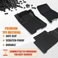 thumbnail image 5 of TripleAliners Floor Mats for Chevy Colorado & GMC Canyon 2023 2024 Front Rear Full Set Liners, 5 of 8