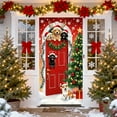 thumbnail image 4 of Christmas Door Cover – Santa Claus Pattern 35 x 71 Inch Polyester Banner – Multicolor Front Door Decoration for Holiday Party & Home Decor, 4 of 6