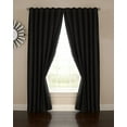 thumbnail image 6 of Eclipse Absolute Zero Velvet 100% Solid Blackout Home Theater Curtain Panel, Black, 50x84, 6 of 7