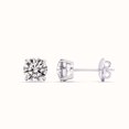 thumbnail image 2 of Pendientes Fireborn con diamantes redondos cultivados en laboratorio de 1,00 quilates, 2 of 5