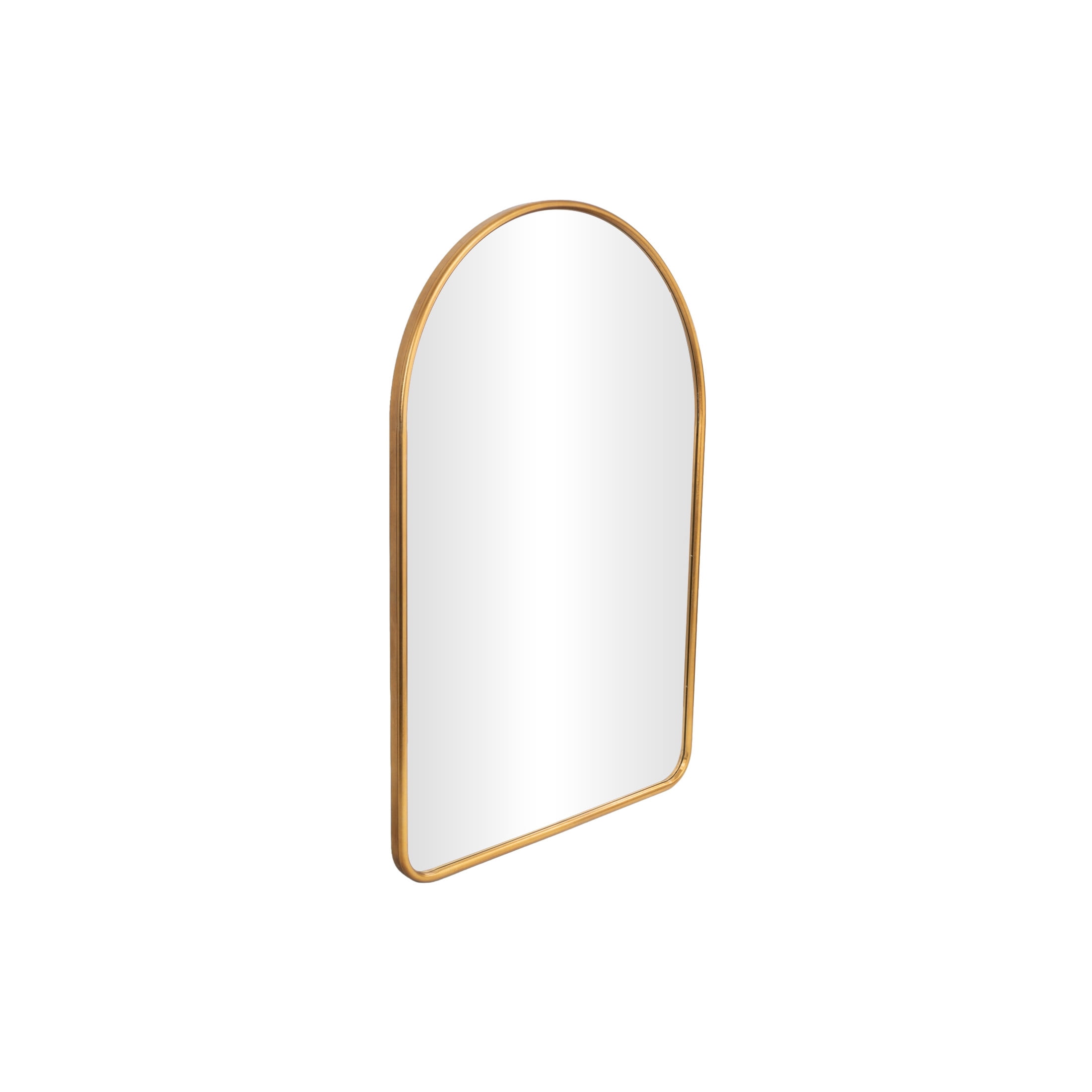 DecMode 44" x 66" Gold Arched Wall Mirror