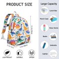 thumbnail image 6 of Cute Dinosaur Pattern Backpack for School,Cute School Bag,Schoolbag with Adjustable Shoulder Straps & Padded Back,13.4"x11"x4.7", 6 of 6
