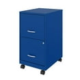 thumbnail image 3 of Pemberly Row 18" 2-Drawer Metal Mobile Smart Vertical Filing Cabinet in Blue, 3 of 6