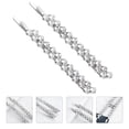 thumbnail image 3 of 1 Set 2 Paires de Belles Épingles à Cheveux en Strass Mode en Métal, 3 of 7