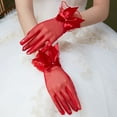 thumbnail image 3 of Yoyauz Wedding Gloves, Short Pearl Tulle Gloves, Tea Party, Dinner, Dance Party, Gloves, Dress Accessories, 3 of 4