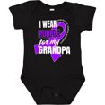 thumbnail image 3 of Inktastic I Wear Purple for My Grandpa Pancreatic Cancer Awareness Boys or Girls Baby Bodysuit, 3 of 5