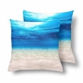 thumbnail image 2 of MKHERT Under Water Bule Ocean Throw Pillowcase Pillow Cover Cushion Couver 18x18 inch, Set of 2, 2 of 2