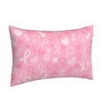 thumbnail image 2 of Balery Breast Cancer Awareness Pillow Covers,Bed Pilowcases,Reversible Plush Throw Pillow Covers End Pillow Encasement,Pillow Case - 14"X20", 2 of 9