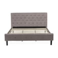 thumbnail image 5 of East West Furniture Nolan 2-Piece Wood King Bedroom Set in Taupe Brown/Jacobean, 5 of 8