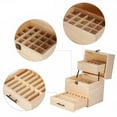 thumbnail image 3 of 59 Slots Wooden Essential Oils Storage Box Display Container rack and shelf with Lock and Handle ml Essential Oils Bottle and 15ml Roller Bottles, 3 of 7
