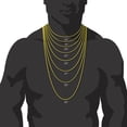 thumbnail image 4 of Hip Hop 14K Gold Plated CZ Weed Pendant 20" Miami Cuban Chain Necklace MCP 1064 G, 4 of 4
