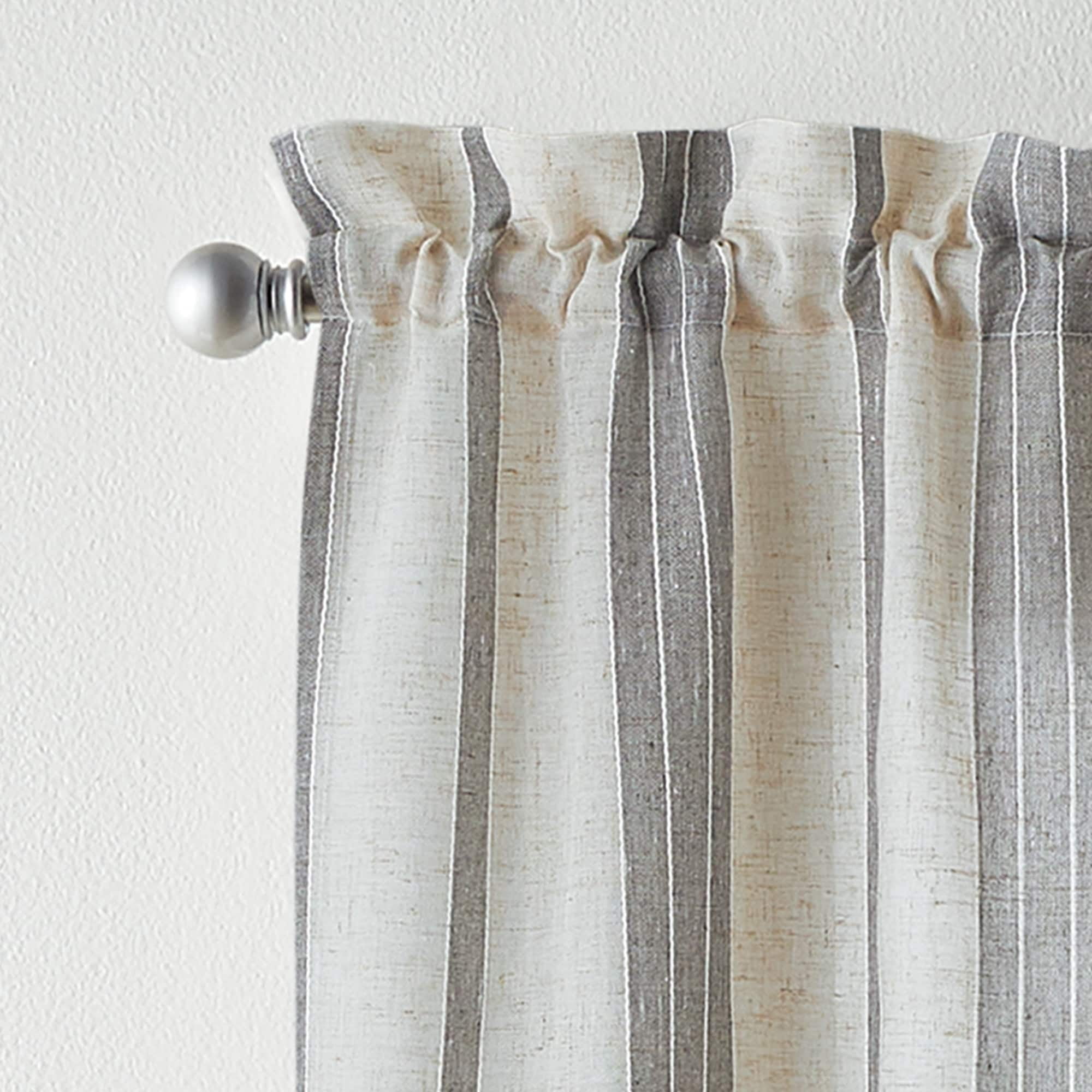 CHF McKenzie Valance Swag, Indoor Curtain, Polyester, Linen, Gray, Adult