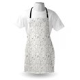 thumbnail image 4 of Grey and Mint Apron, Rustic Branches White Buds Purity of Untouched Nature Theme, Unisex Kitchen Bib with Adjustable Neck for Cooking Gardening, Adult Size, Pale Mint Green White, by Ambesonne, 4 of 4
