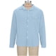 thumbnail image 3 of Blusa y camisa de manga larga con cuello vuelto para hombre, informal, con botones y bolsillos, a cuadros, de poliéster, 3 of 8