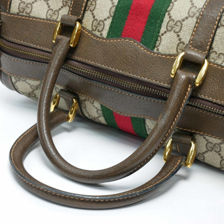 Authenticated Used Gucci Vintage Mini Boston Bag Handbag Barrel