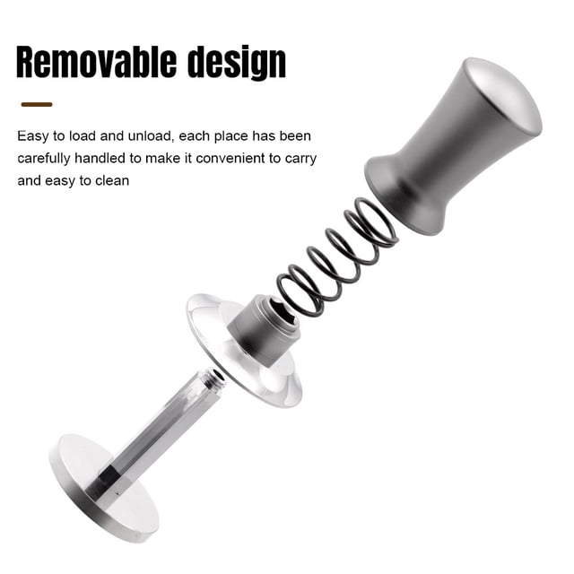 Martillo de polvo de café de 515358mm martillo de nivelación de Likrtyny polvo de acero inoxidable retráctil extraíble práctico para Barista profesional