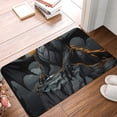 thumbnail image 5 of Haiem Full Moon Black Dragon Front Door Mat Indoor Outdoor Entrance, Waterproof All-Season, All-Weather Doormat, Durable Flannel Fabric, Fade Resistant, Low Profile, 16x24in, 5 of 8
