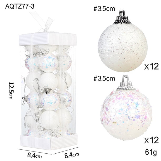 Adornos navideños, adornos navideños, regalos navideños, accesorios colgantes navideños, adornos para árboles de Navidad, bola decorativa navideña de plástico transparente.