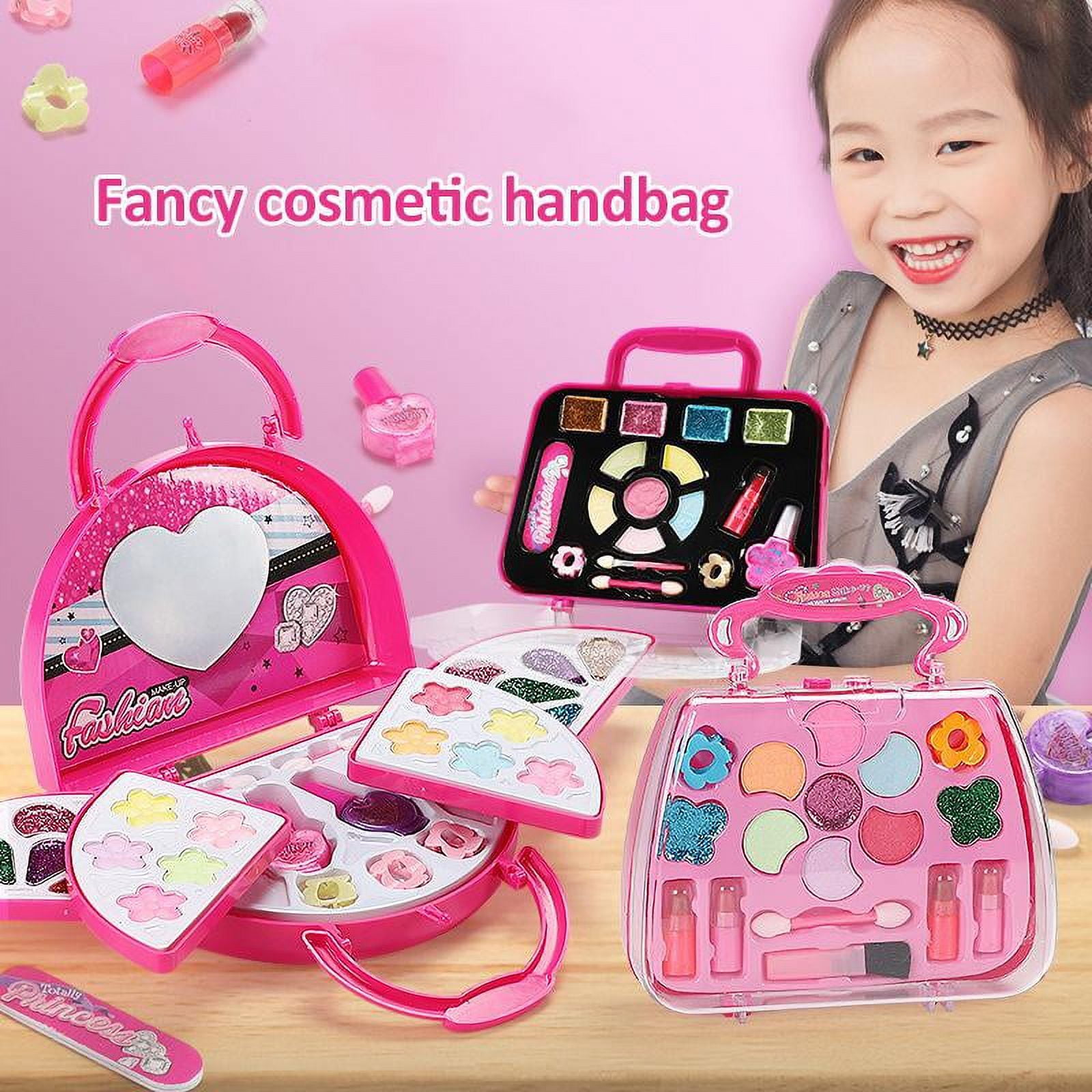 Kids Makeup Kit For Girl Washable Safe Cosmetics Toys Set Children Makeup  Cosmetics Playing Box Play Set Safety Non-toxic Toys - Beauty & Fashion  Toys - AliExpress