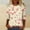 Multicolor, variant on Runfenguu Top For Women Oversized Graphic Tees For Women Ladies' Fashion Printed Round Neck Three Quarter Sleeve 3/4 Sleeve T-Shirt Loose