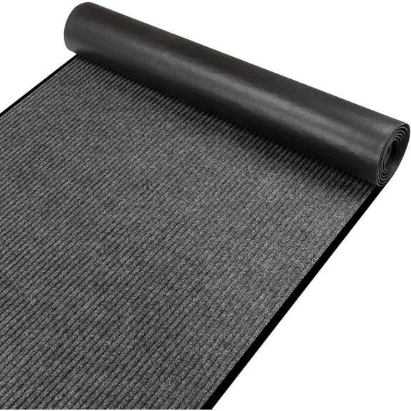Commercial Grade Door Floor Mat, 3' x 10' Brush Step Entrance Mat with Vinyl Backing, Heavy Duty Utility Doormat for Outdoor and Indoor Entrances