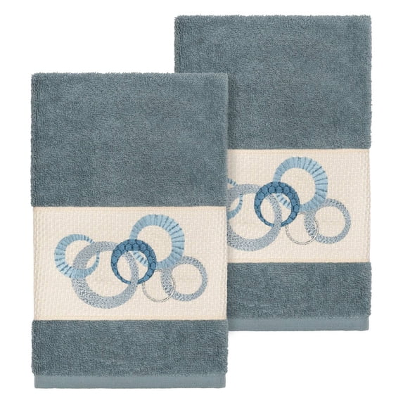 Linum Home Textiles Annabelle Turkish Cotton Embellished Hand Towel