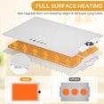 thumbnail image 2 of TOPCHANCES Food Warming Mat, Foldable Roll Up Silicone Electric Warming Tray with 5 Level Temperature, 9mm Anti-Scald Upgrade, 24H Heating by Appointment (White), 2 of 8