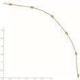thumbnail image 4 of 14k Yellow Gold Anklet 10 inch 6 mm Polished and D/C with 1in ext., 4 of 6