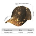 thumbnail image 2 of Fotbe Gold butterfly glitter Pattern Baseball Cap, Adjustable Snapback Hats, Outdoor Baseball Hat for Men and Women Cotton Soft, 2 of 6