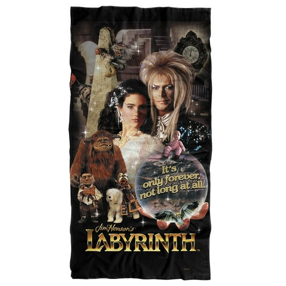 Labyrinth Only Forever Officially Licensed Beach Towel 30' X 60'