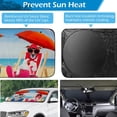thumbnail image 3 of Sunshade for Car Windshield,Foldable Car Windshield Sun Shade,Front Window Sun Visor Protector Blocks UV Rays and Heat 59"X 33", 3 of 10