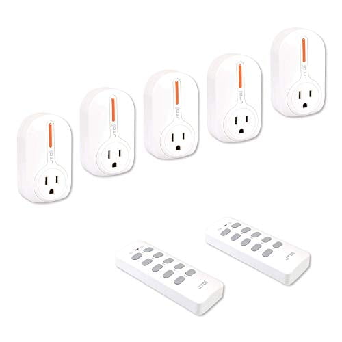 Jtd 5 Pack Remote Control Outlet Switch 3Rd Generation Energy Saving