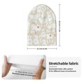 thumbnail image 2 of Yiaed White Rabbit Print Winter Beanie for Men Women, Fleece Lined Beanie Soft Warm Knit Hat Ski Stocking Cuffed Ca, 2 of 6