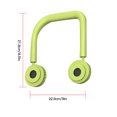 thumbnail image 2 of Ventilador USB Recargable de doble cabezal Enfriador Sin cuchillas Cuello colgante Ventilador Herramienta de enfriamiento de verano, Verde Inevent HA6532-02B, 2 of 6