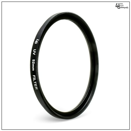 Cannon Low Profile Swivel Base - 52mm Pro Series Ultraviolet Ray UV Light Protection Low Profile Filter for Canon and Nikon Camera Lenses by Loadstone Studio WMLS1171