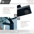 thumbnail image 6 of Stylish Single-Handle Matte Black Bathroom Faucet Height 6½" B-112N, 6 of 8