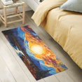 thumbnail image 4 of Bath Mat Soft Plush Non-Slip Absorbent Bathroom Rugs 39"x20" Sun and River Oil Painting, 4 of 8