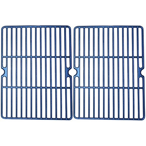 Music City Metals 60032 Matte Cast Iron Cooking Grid Replacement for Gas Grill Model Master Forge MFA480BSP, Set of 2