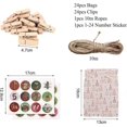 thumbnail image 5 of 24 Pcs Christmas Burlap Bags Small Gift Bag to Fill DIY Advent Calendar Bags Tree Hanging Hessian Sacks with Drawstring Linen Gift Pouches for Xmas We_Perfect Gift, 5 of 5