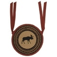 thumbnail image 2 of VHC Brands Cumberland Moose Applique Jute Dining Chair Pad, Set of 6, 2 of 5