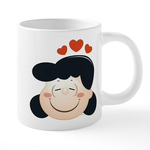 CafePress - Peanuts Emoji - 20 Oz White Ceramic Mega Mug