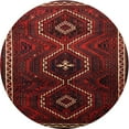 thumbnail image 1 of Ahgly Company Indoor Round Traditional Dark Brown Persian Area Rugs, 3' Round, 1 of 6