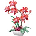 thumbnail image 1 of Juego de construcción de decoración de plantas de orquídeas para adultos, colección de bonsái botánico de flores, juego de bloques de construcción compatibles con Lego-581pcs, 1 of 5