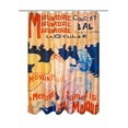 thumbnail image 2 of Carnation Home Fashions , Inc. Collection Musée Moulin Rouge Rideau de Douche en Tissu Polyester 100 %, Taille 70"x72 Pouces, 2 of 4