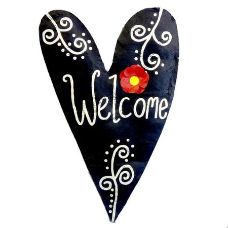 34.00In Welcome Heart Door Hanger, Screening, Valentine's Day Love Flower 20116157